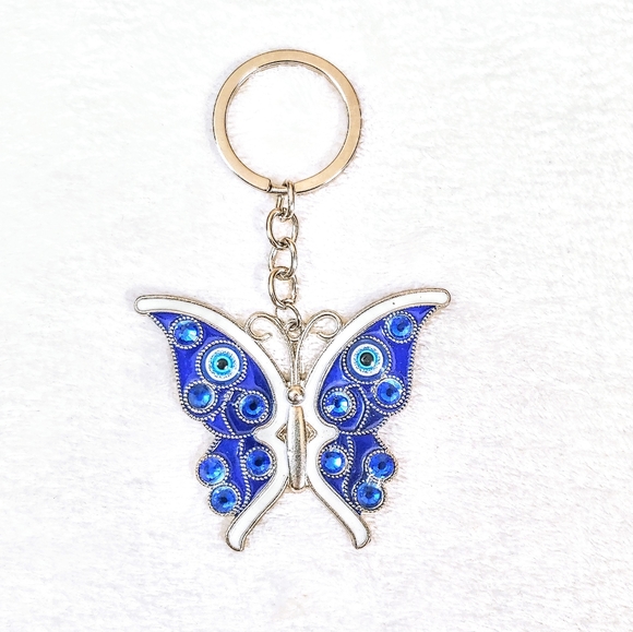 BOGO🎉Blue Butterfly Keychain - Picture 4 of 4